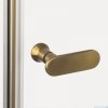 New Trendy New Soleo Gold Brushed 80x195 cm drzwi wnękowe wspornik skośny złoto szczotkowane/szkło przejrzyste D-0844A